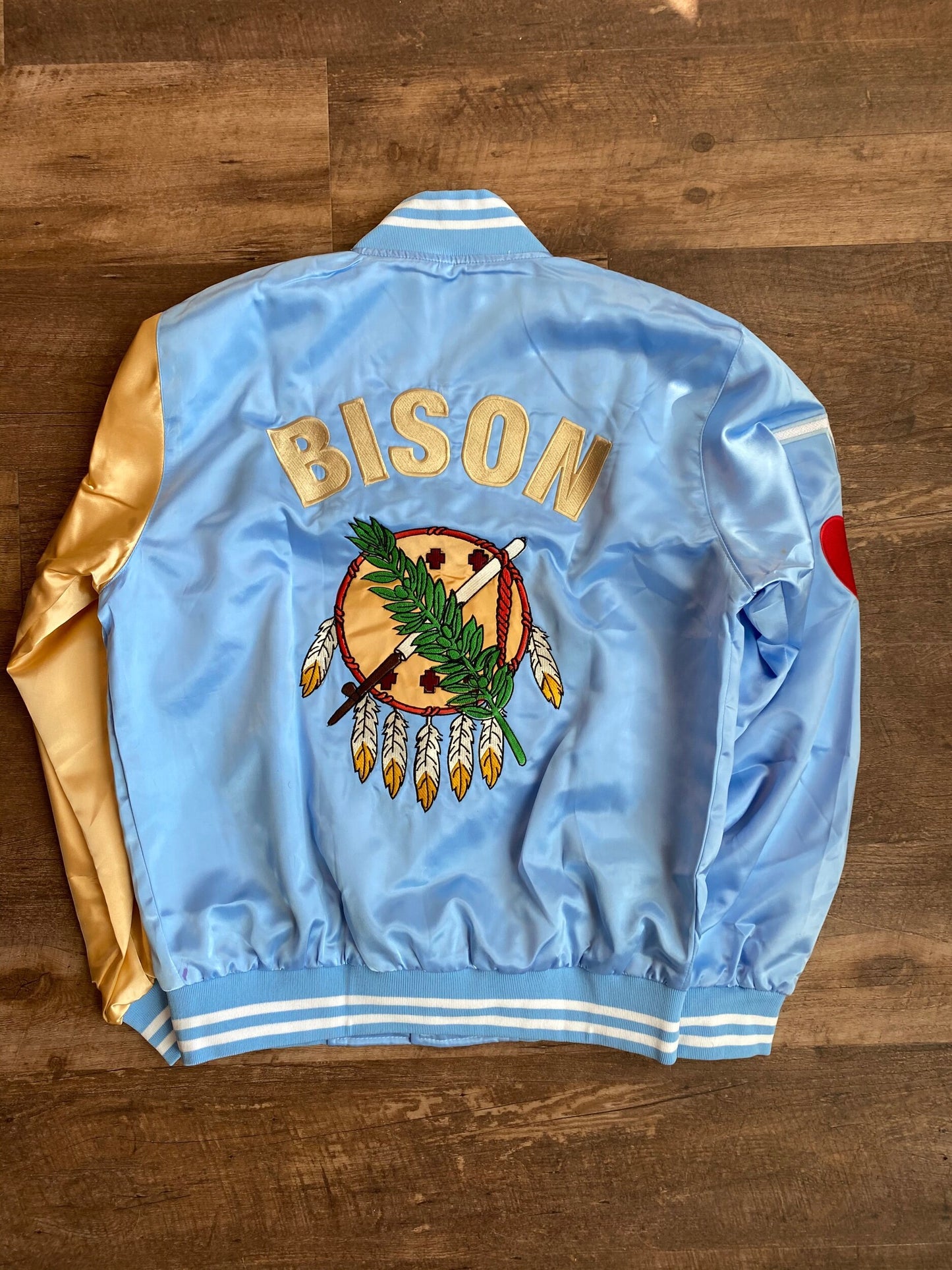 BISON Black Wall Street Satin Jacket