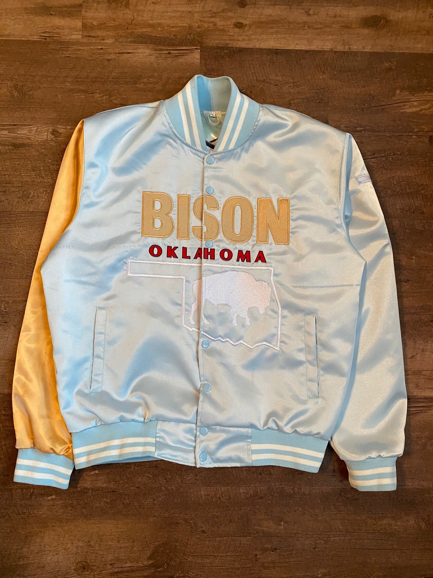 BISON Black Wall Street Satin Jacket