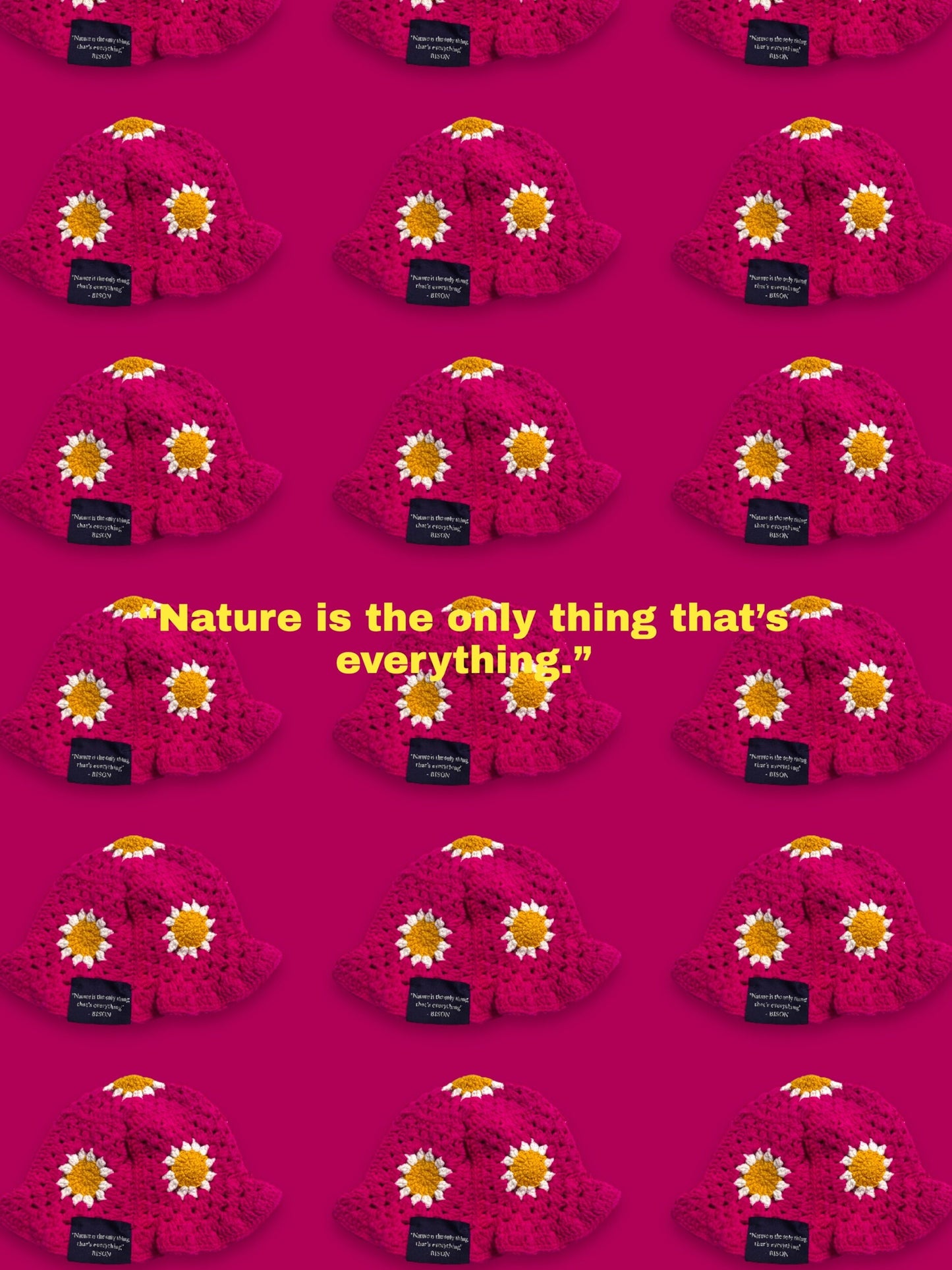 Nature Is Everything Knitted Bucket Hat