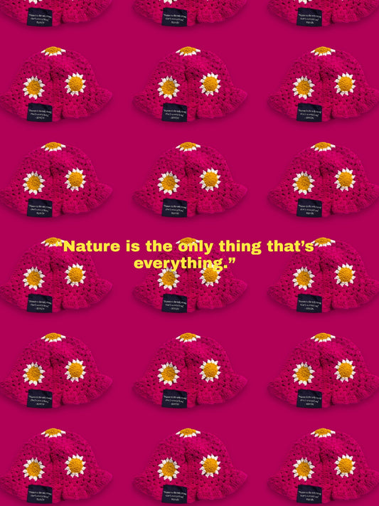 Nature Is Everything Knitted Bucket Hat