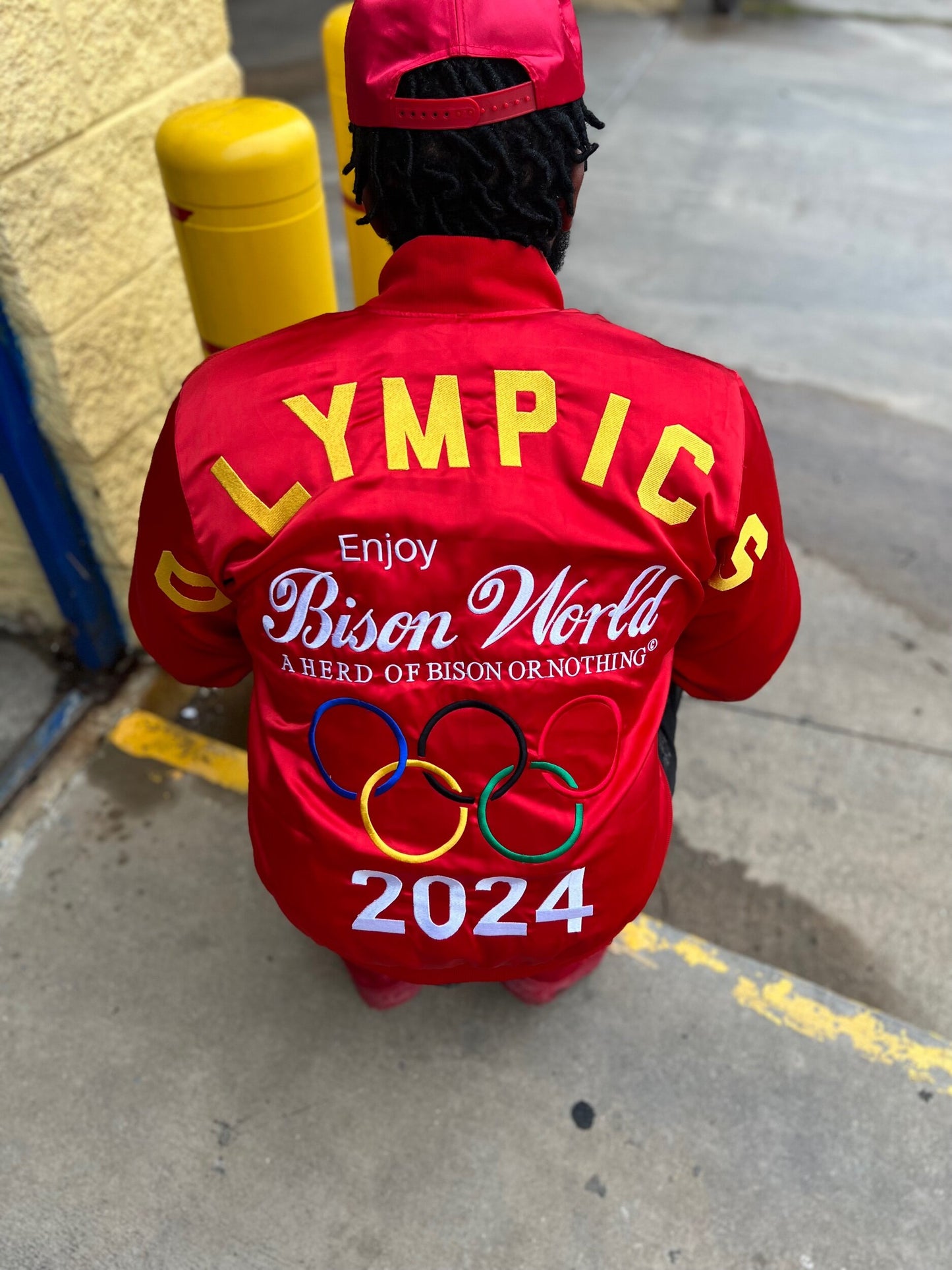 BISON Olympic Games Satin Jacket