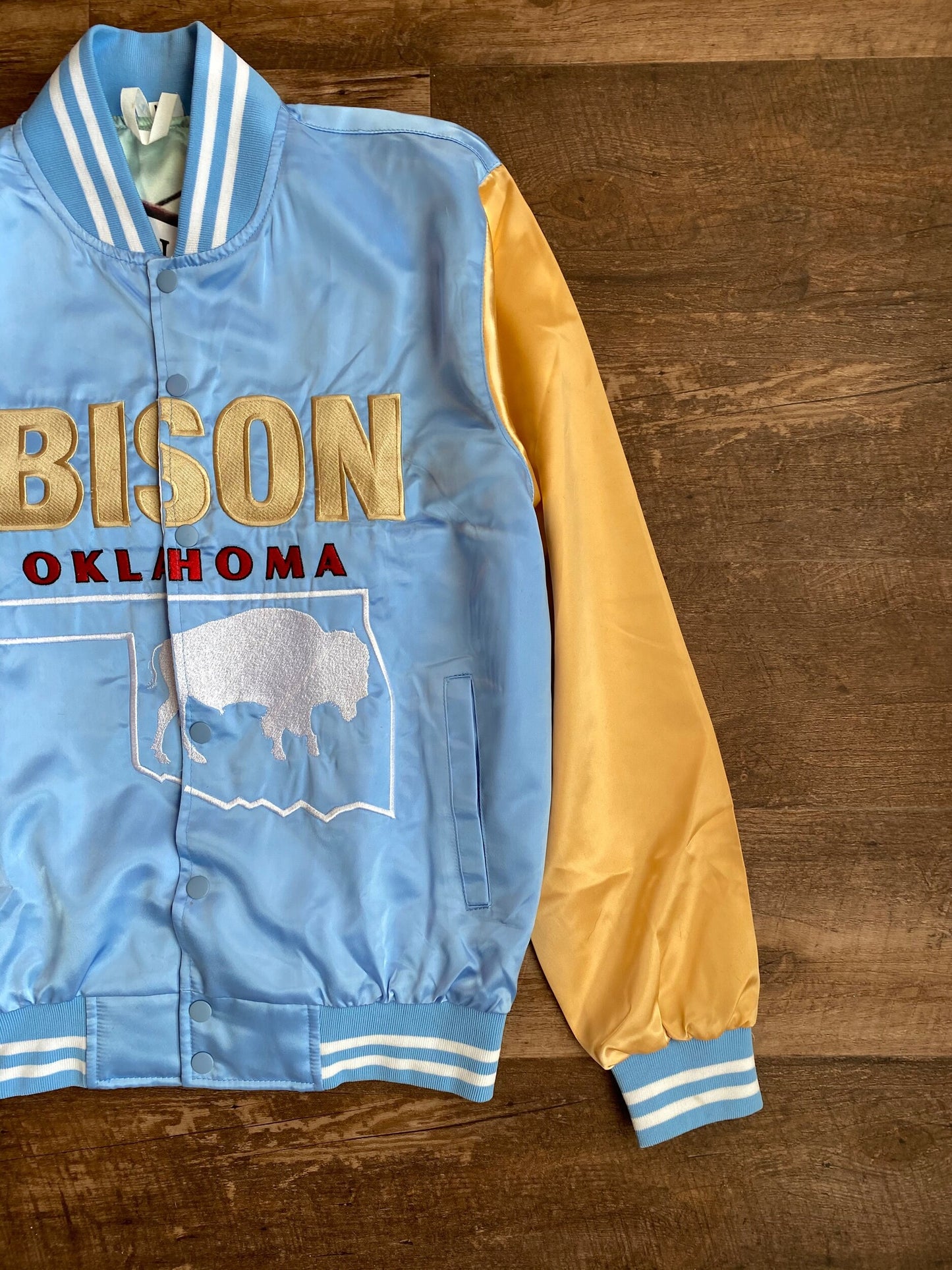 BISON Black Wall Street Satin Jacket