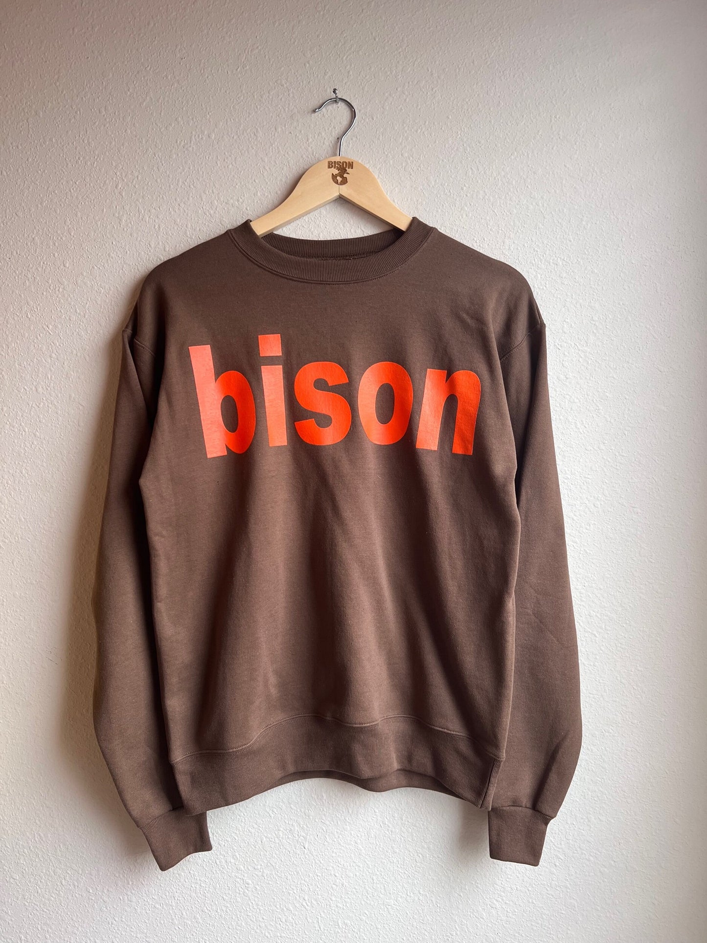 Lower Case bison Crewneck