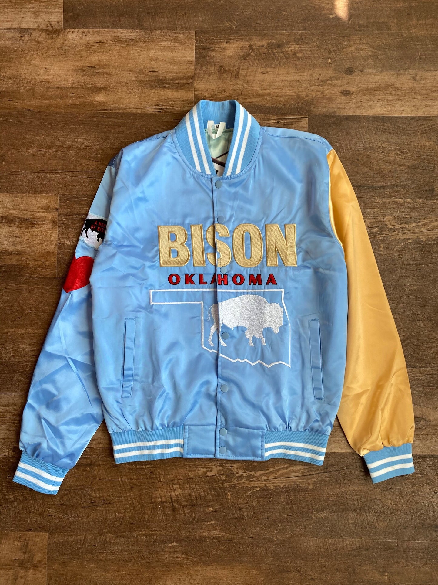 BISON Black Wall Street Satin Jacket