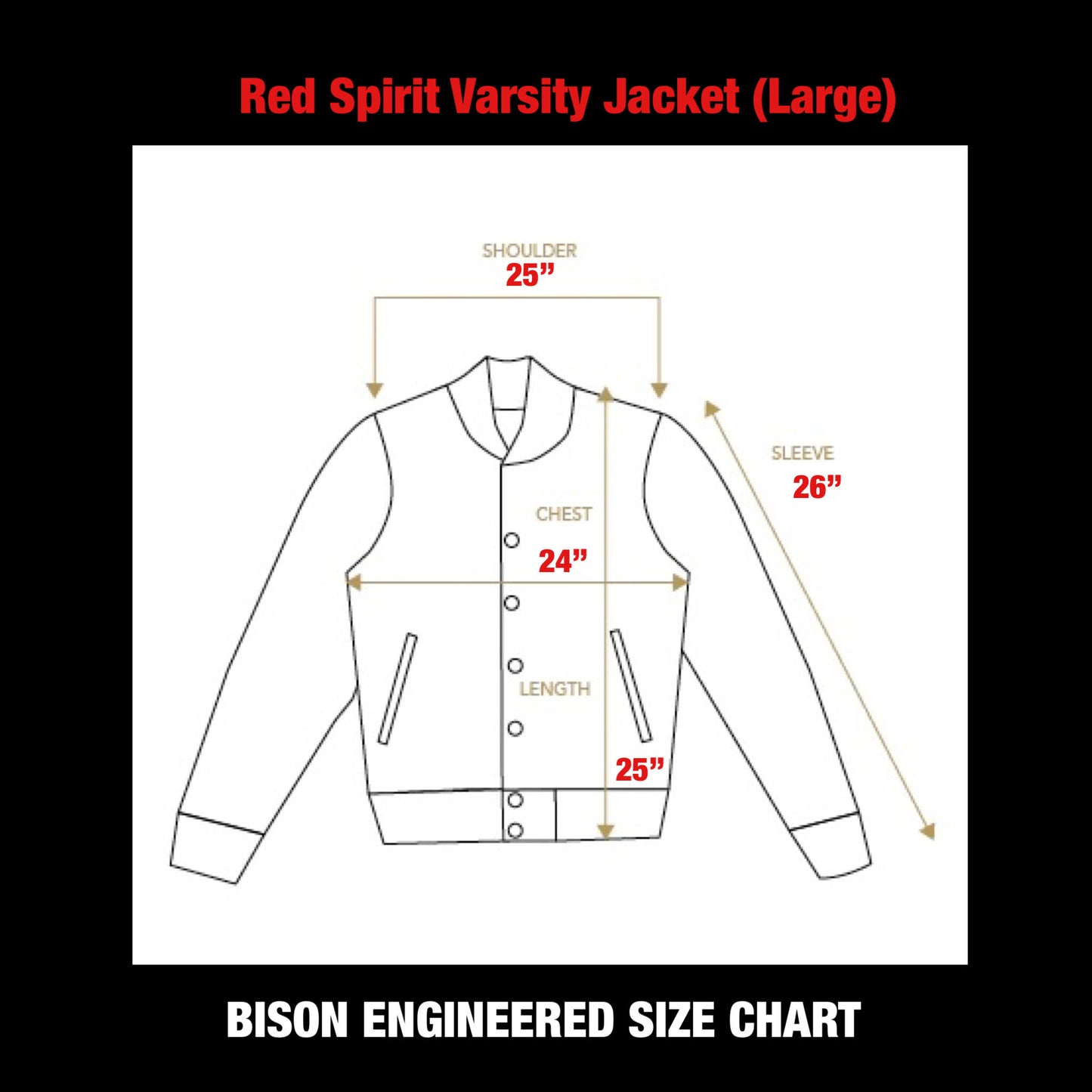 Red Spirit Varsity Jacket