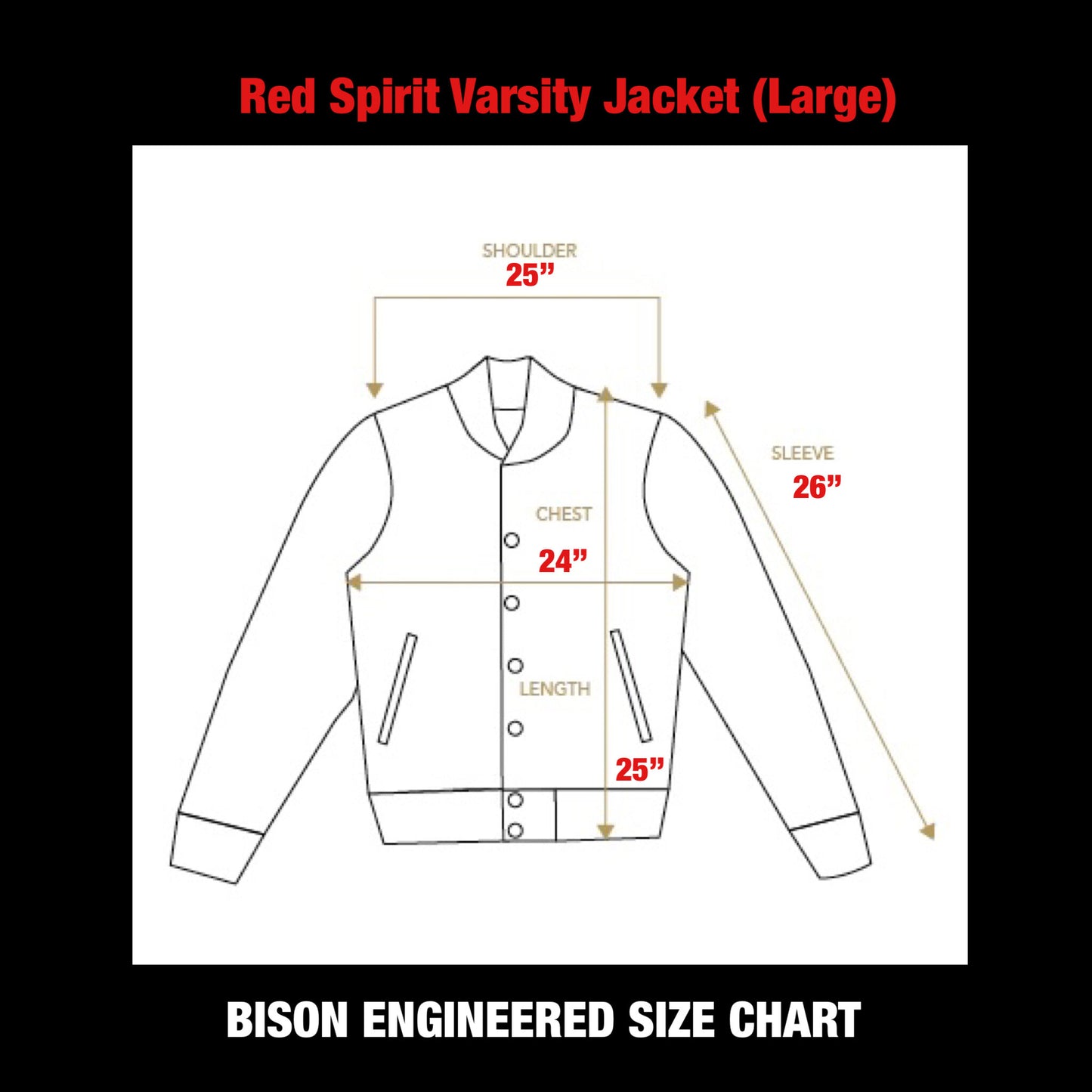 Red Spirit Varsity Jacket