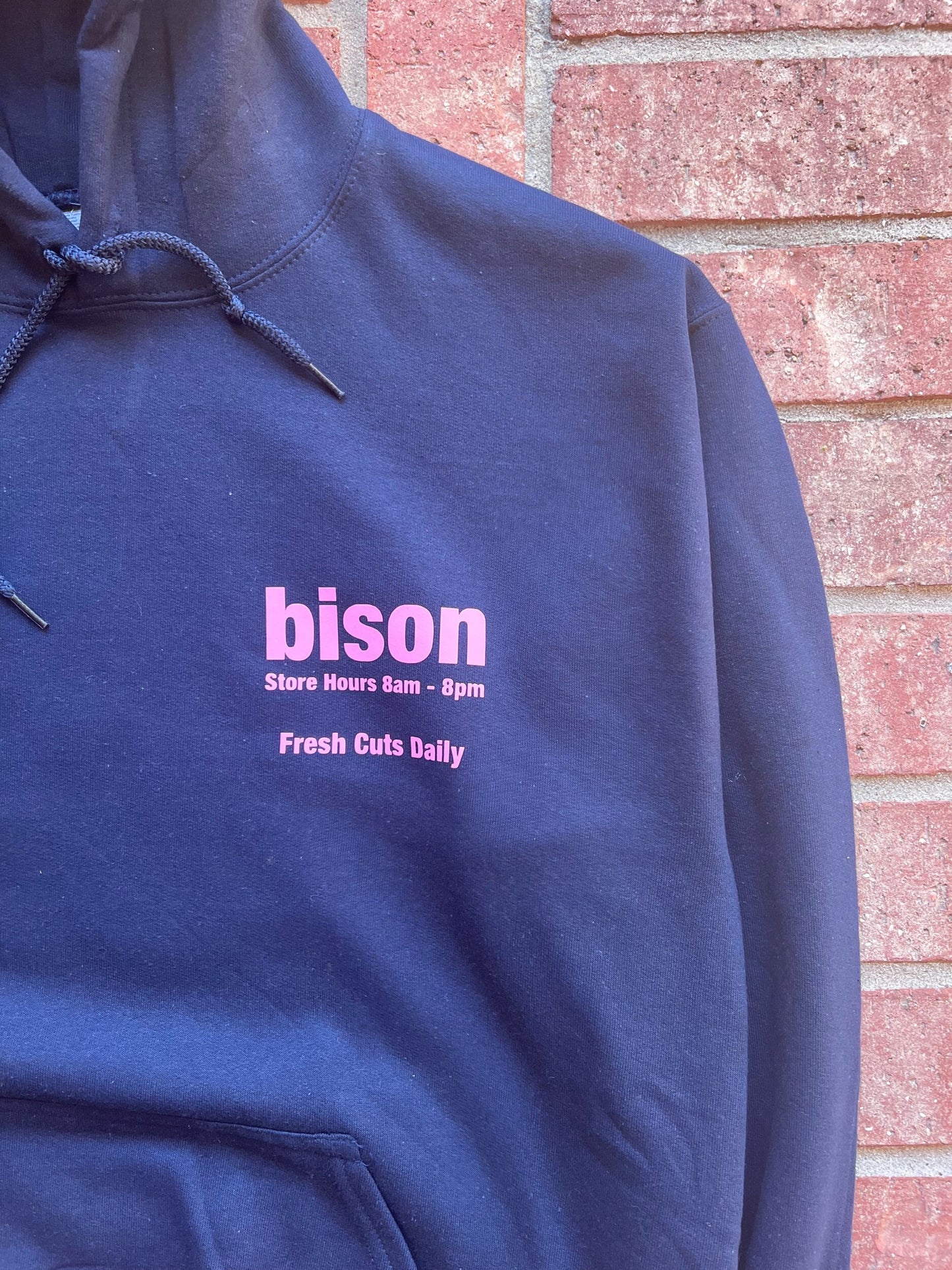 Lower case bison Butcher Hoodie