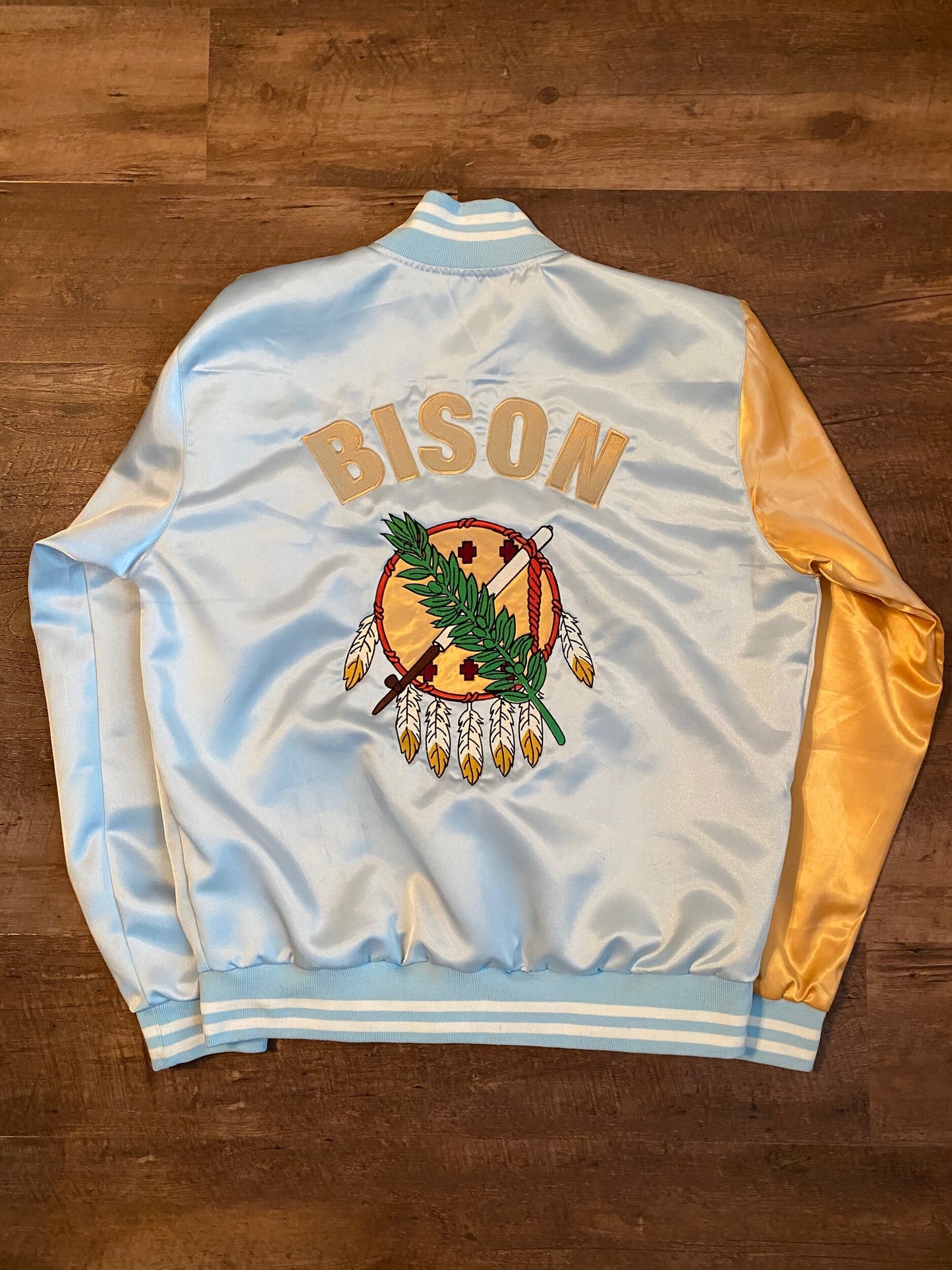 BISON Black Wall Street Satin Jacket