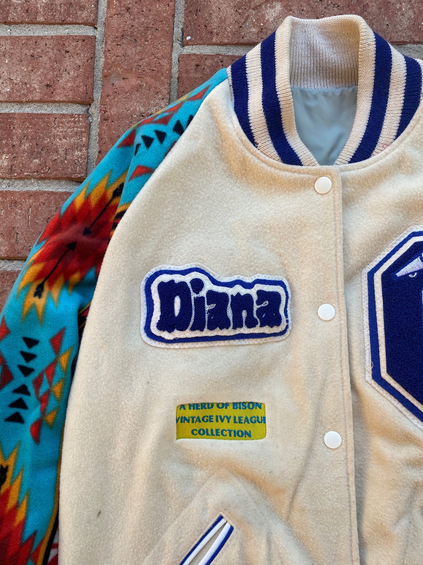 1992 Vintage Pendleton Vikings Cheer Chenille Varsity