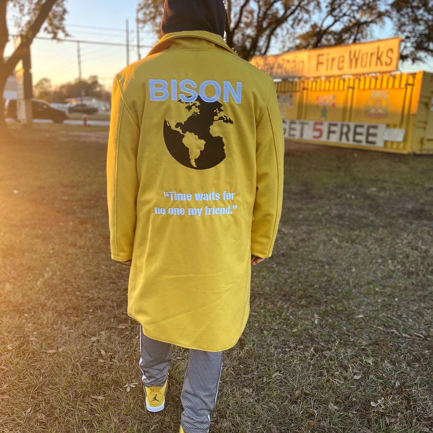 BISON Mustard Peacoat