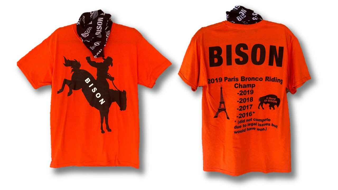 BISON Paris Bronco Riding Champ Tee & Bandana Set