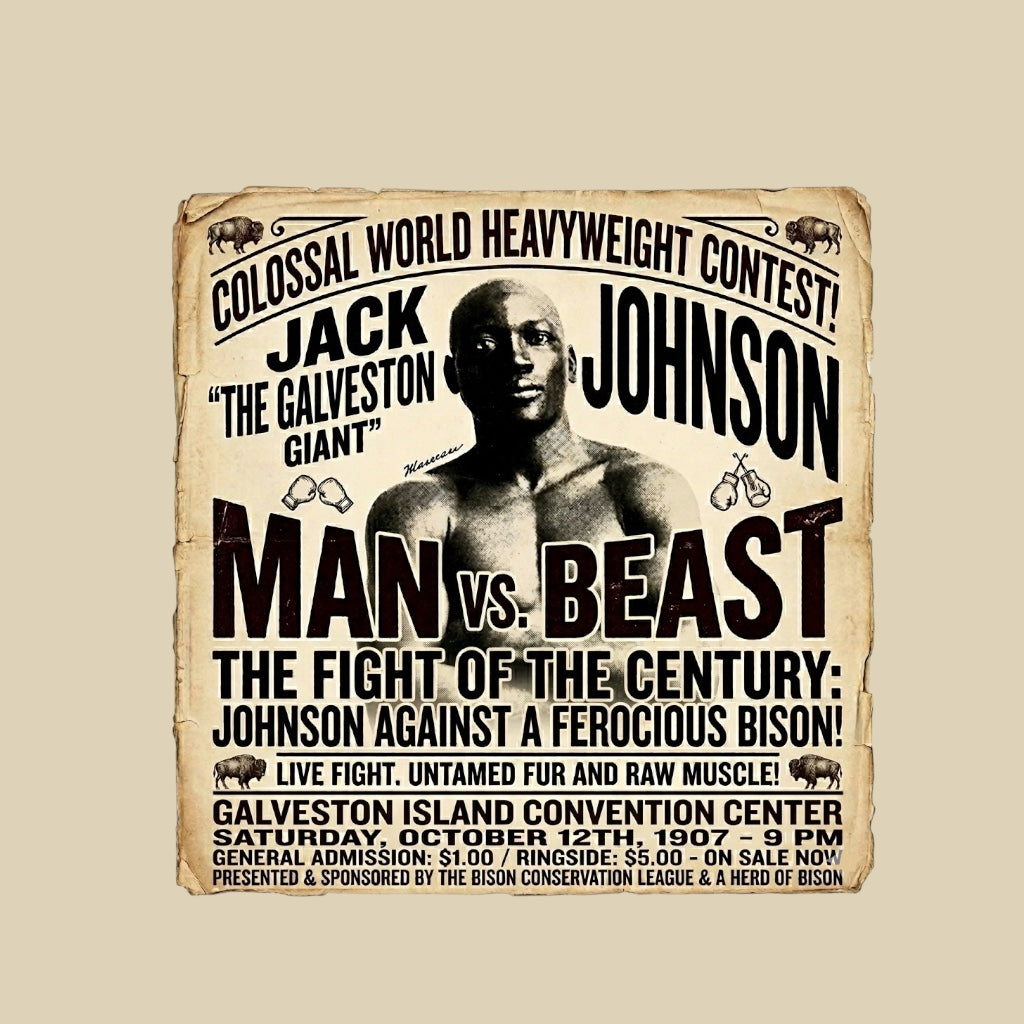 Man vs Beast Jack Johnson Tee