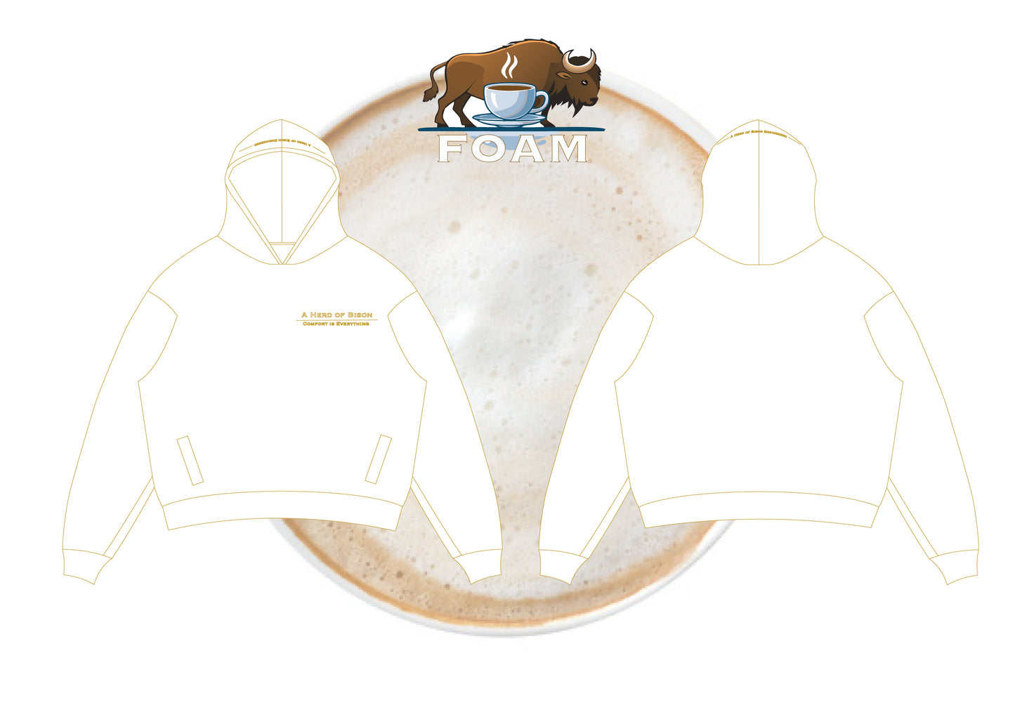 BISON Coffee Sippers Hoodies