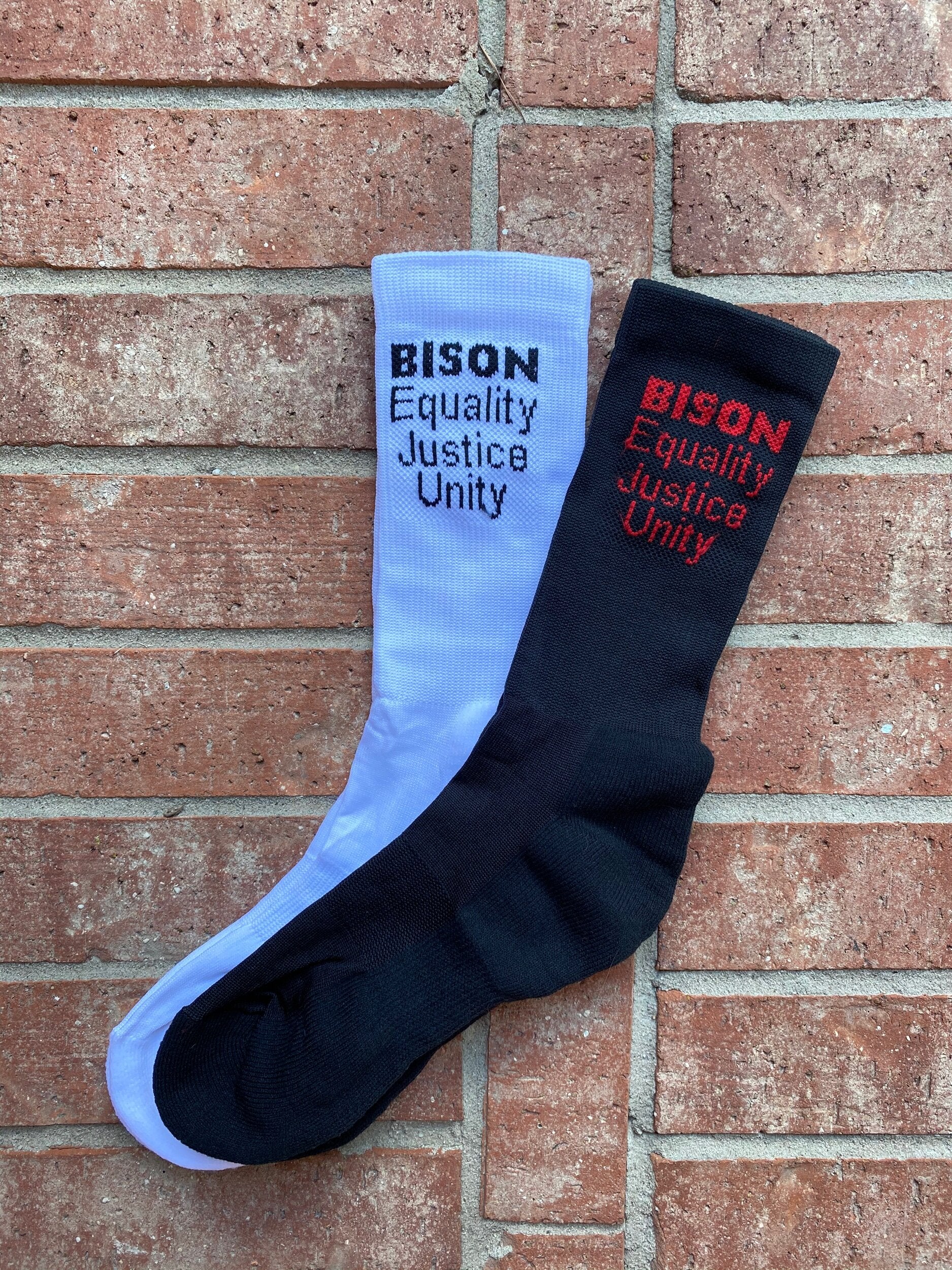 Bison Socks BISON Equality, Unity, Justice Socks – A Herd of Bison